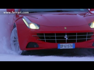 all-wheel drive ferrari ff on snow in the hands of 1978 world rally champion markku alen